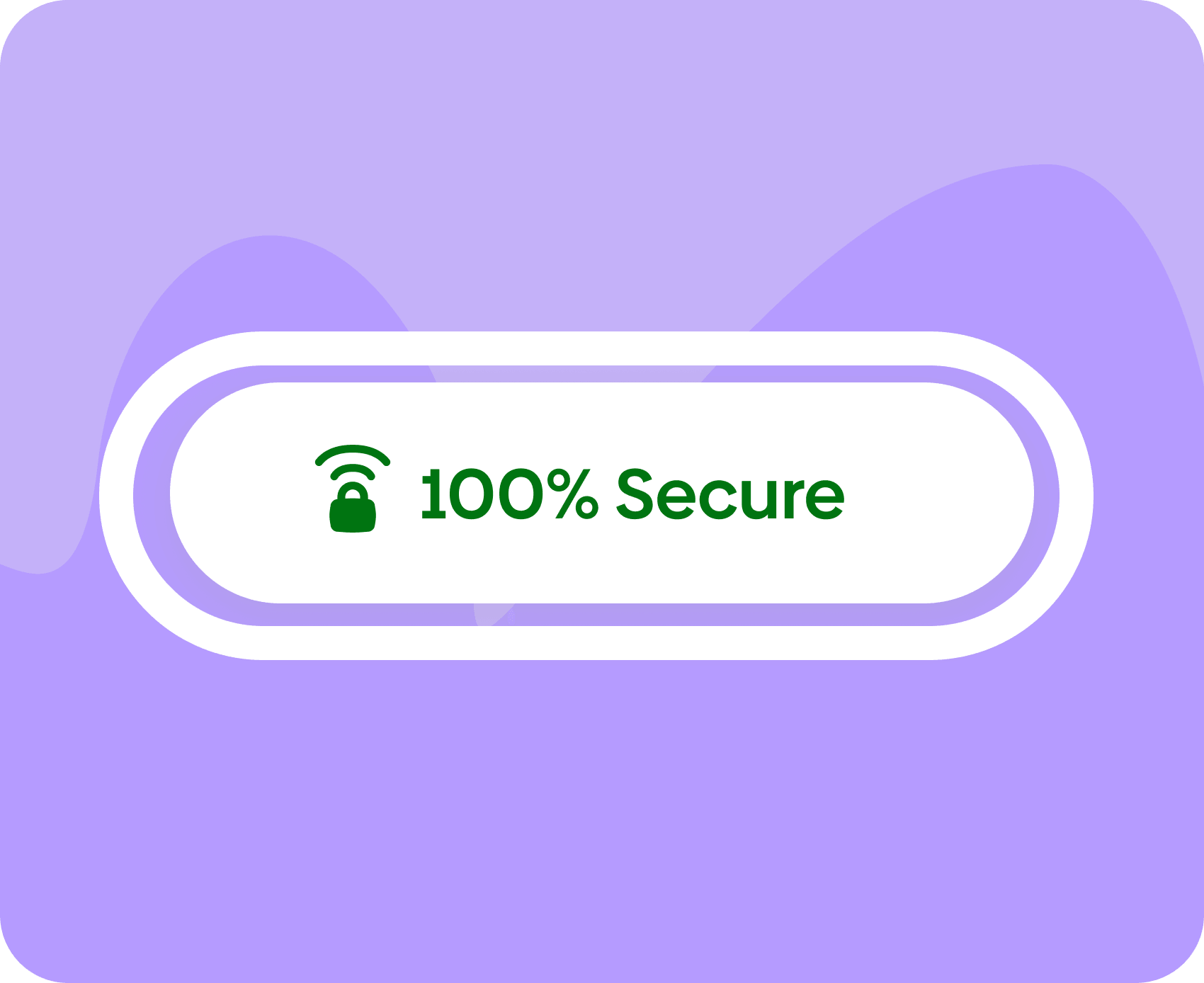 100% Secure badge